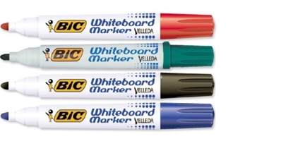 Picture of BIC Velleda Whiteboard 1701 marker set 4 colours