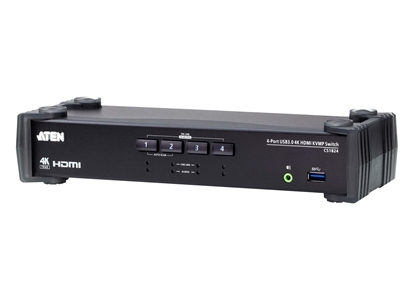 Picture of Aten 4-Port USB 3.0 4K HDMI KVMP™ Switch with Audio Mixer Mode