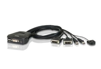 Picture of Aten CS22D KVM switch Black