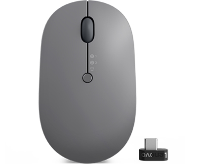 Attēls no Lenovo Go Multi-Device mouse Ambidextrous RF Wireless + Bluetooth Optical 2400 DPI