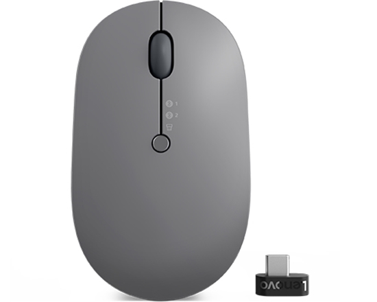 Picture of Lenovo Go Multi-Device mouse Ambidextrous RF Wireless + Bluetooth Optical 2400 DPI