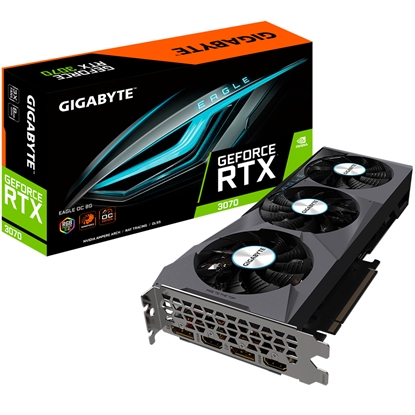 Изображение Gigabyte GeForce RTX 3070 EAGLE OC 8G (rev. 2.0) NVIDIA 8 GB GDDR6