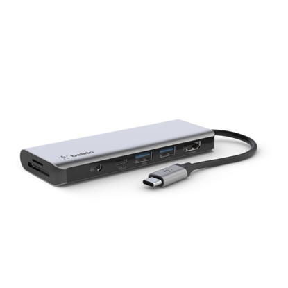 Attēls no Belkin CONNECT USB-C 7-in-1 Multiport Adapter AVC009btSGY