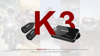 Attēls no INNOVV K3 - motorcycle video recorder with 2 cameras