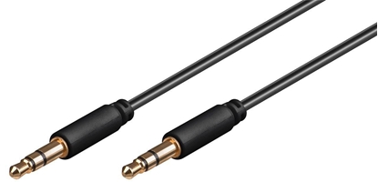 Picture of Kabel MicroConnect Jack 3.5mm - Jack 3.5mm 0.5m czarny (AUDLL05)