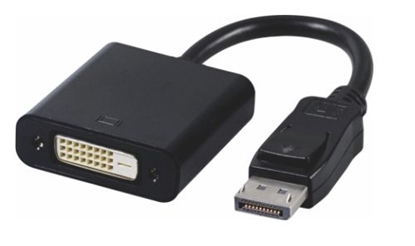 Изображение Adapter AV MicroConnect DisplayPort - DVI-D czarny (DPDVIDA)