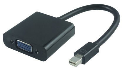 Attēls no Adapter AV MicroConnect DisplayPort Mini - D-Sub (VGA) czarny (MDPVGA2B)