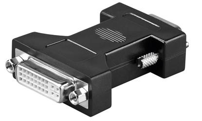 Attēls no Adapter AV MicroConnect DVI-I - D-Sub (VGA) czarny (MONBG)