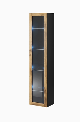 Изображение Cama glass-case VIGO '180' 180/40/30 black/wotan oak