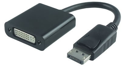 Изображение Adapter AV MicroConnect DisplayPort - DVI-I czarny (DPDVI015)