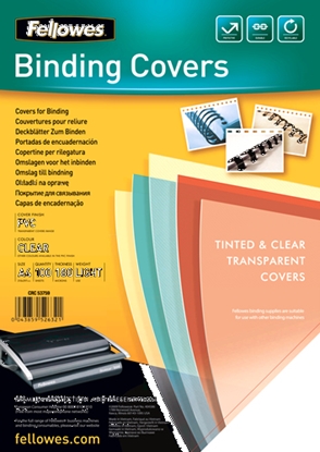 Attēls no Fellowes Binding Covers A4 Clear PVC   180 Mikron