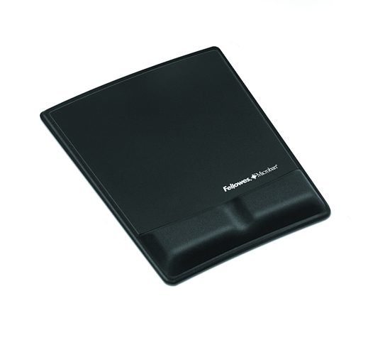 Изображение Fellowes Health-V Fabrik Mouse Pad/Wrist Support Black
