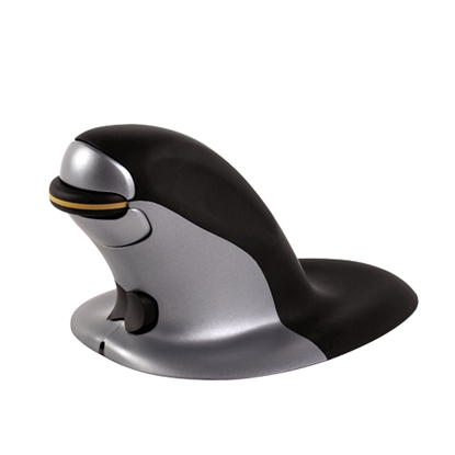 Attēls no Fellowes Penguin Ambidextrous Vertical Mouse - Medium Wireless