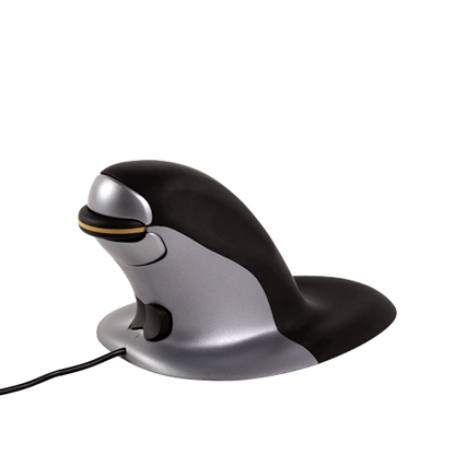 Attēls no Fellowes Penguin Ambidextrous Vertical Mouse – Small Wired