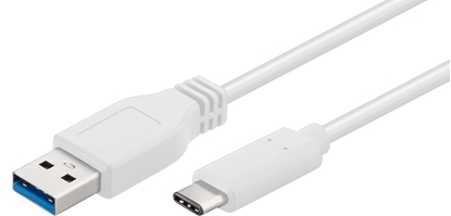 Изображение Kabel USB MicroConnect USB-A - USB-C 2 m Biały (USB3.1CA2W)