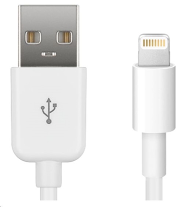 Attēls no Kabel USB MicroConnect USB-A - Lightning 0.5 m Biały (LIGHTNING0.5)