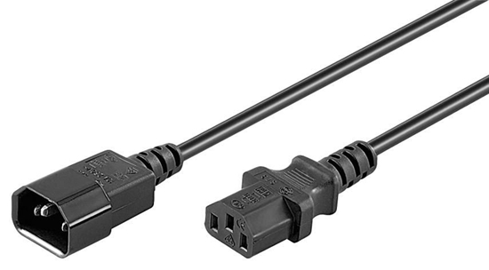 Изображение Kabel zasilajcy MicroConnect C13 - C14, 3m, czarny (PE040630)