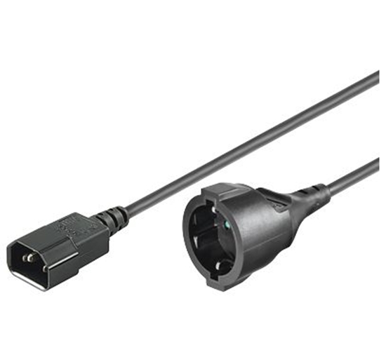 Изображение Kabel zasilajcy MicroConnect Adapter C14 -Schuko, 2m (PE130200)