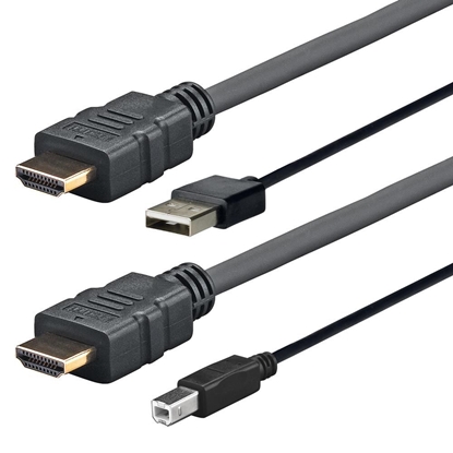 Picture of Kabel USB VivoLink USB-A + HDMI - micro-B + HDMI 3 m Czarny (PROHDMIUSBAB3)