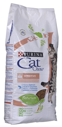 Attēls no Purina Cat Chow Adult Sensitive Salmon - dry food for cats- 15kg