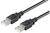 Picture of Kabel USB MicroConnect USB-A - USB-A 1 m Czarny (USBAA1B)