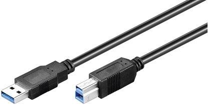 Picture of Kabel USB MicroConnect USB-A - USB-B 0.5 m Czarny (USB3.0AB05B)