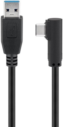 Attēls no Kabel USB MicroConnect USB-A - USB-C 1 m Czarny (USB3.1CA1A)