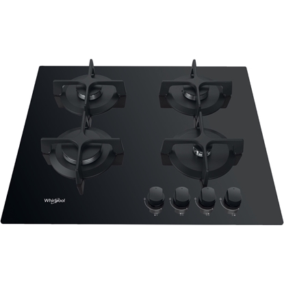 Picture of Whirlpool AKT 616/NB hob Black Built-in 60 cm Gas 4 zone(s)