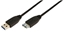 Изображение Kabel USB LogiLink USB-A - USB-A 2 m Czarny (CU0042)