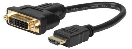 Picture of Adapter AV MicroConnect HDMI - DVI-D czarny (DVIHDMI15CM)