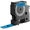 Picture of Dymo D1 19mm black/blue labels 45806