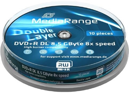 Изображение Mediarange DVD+R 8.5GB  10pcs Spindel Double Layer 8x