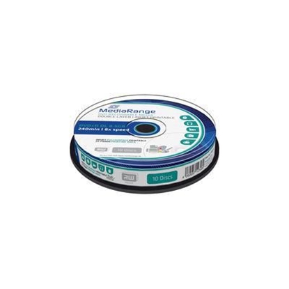 Изображение Mediarange DVD+R 8.5GB  10pcs Spindel DL Inkjet Full Surface