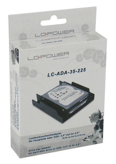 Picture of Einbaurahmen LC-Power 8,89cm(3,5") -> 2x6,35cm(2,5")SSD/HD