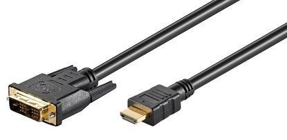 Attēls no Kabel MicroConnect HDMI - DVI-D 1.5m czarny (HDM191811.5)