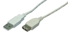 Изображение Kabel USB LogiLink USB-A - USB-A 2 m Biały (CU0010)
