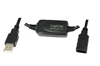 Изображение Kabel USB LogiLink USB-A - USB-A 15 m Czarny (UA0145)