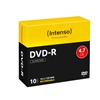 Изображение 1x10 Intenso DVD-R 4,7GB 16x Speed, Slimcase