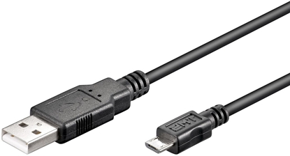 Attēls no Kabel USB MicroConnect USB-A - microUSB 5 m Czarny (USBABMICRO5)
