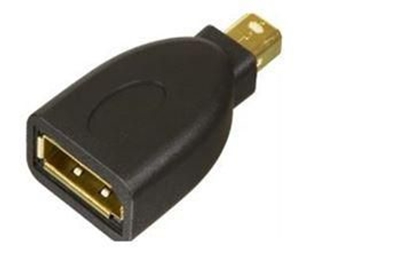 Изображение Adapter AV MicroConnect DisplayPort Mini - DisplayPort czarny (MDPMDPF)