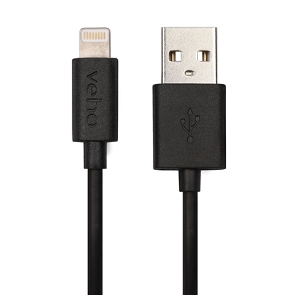 Attēls no Veho Pebble Certified MFi Lightning To USB Cable | 1 Metre/3.3 Feet | Charge and Sync | Data Transfer - (VPP-501-1M)