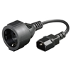 Изображение Kabel zasilajcy MicroConnect Adapter C14 -Schuko, 0.23m (PE130075)