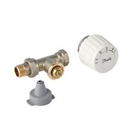 Изображение Danfoss Zestaw RTL zawór prosty FJVR 15 i gowica biaa (003L1080)