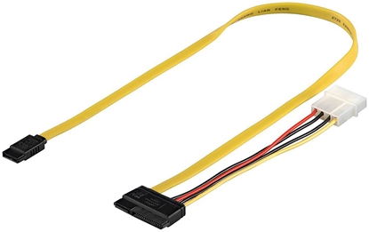 Attēls no MicroConnect SATA - SATA 22-pin, 0.5m, Czerwony (PI17147)