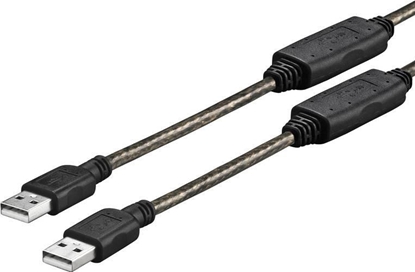 Изображение Kabel USB VivoLink USB-A - USB-A 15 m Czarny (PROUSBAA15)