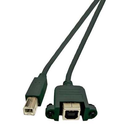 Attēls no Kabel USB MicroConnect USB-B - USB-B 1.8 m Zielony (USBABF1PANEL2)