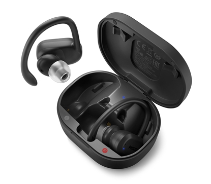 Attēls no Philips True wireless sports headphones TAA7306BK/00, UV cleaning, IP57, Heart-rate monitor