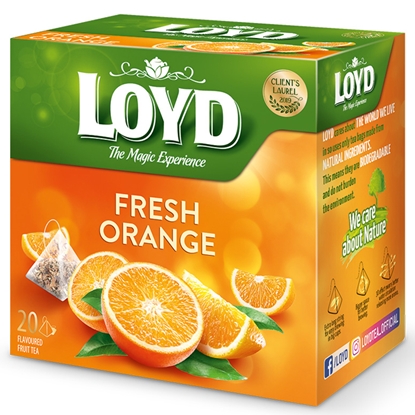 Изображение Tēja Loyd Pyramids augļu ar apelsīnu 20gab.