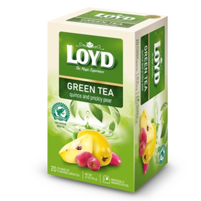Изображение Tēja zaļā Loyd ar cidonijas un opuncijas garšu 20gab. 34g