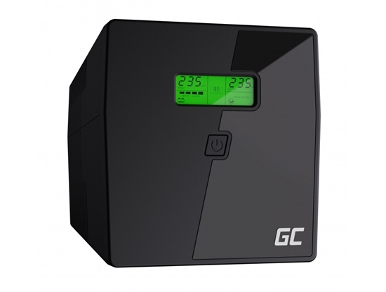 Изображение Green Cell UPS03 uninterruptible power supply (UPS) Line-Interactive 1.999 kVA 600 W 4 AC outlet(s)